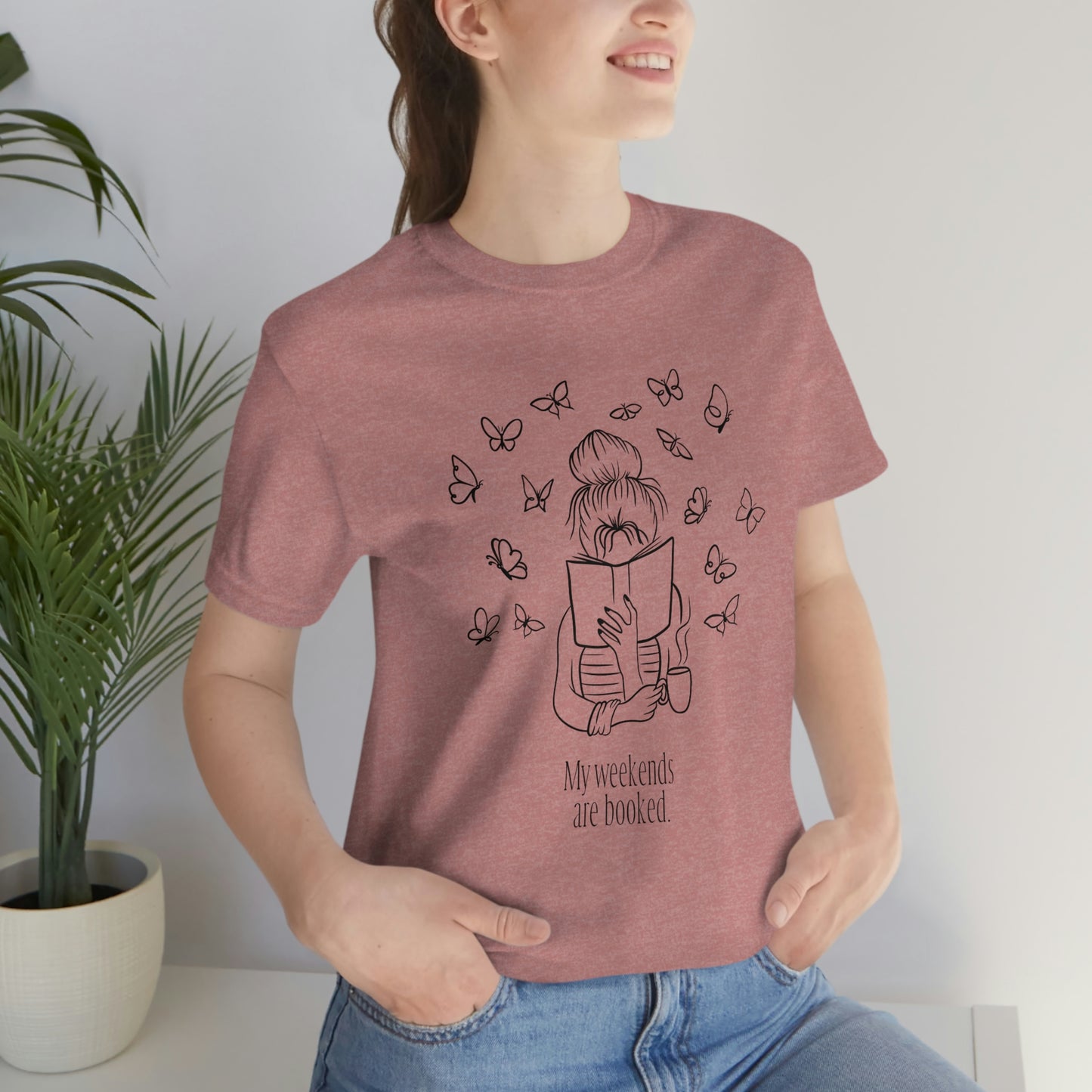 Reading Lover “My weekends are booked” T-Shirt